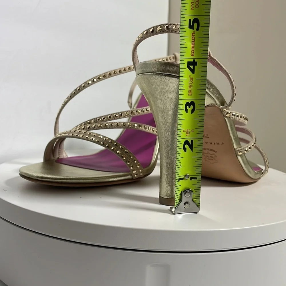 Trina Turk Heels Sandals Pink insole dress party shoes New size 7.5 M